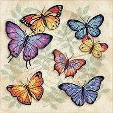 Dimensions Butterfly Profusion Kit De Punto De Cruz Contado,