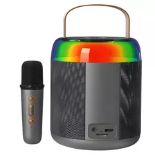 Caixa Som Bluetooth Com Microfone Infantil Karaoke Sem Fio