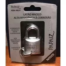 Kit 3 Cadeado Papaiz Chromo 30mm Alta Resistência À Corrosão