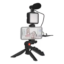 Kit De Vlog Para Gravação De Vídeo, Brilho, Selfie Light Min