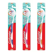 Pack 3 Escovas Dentais Essencial Clean Macia Colgate