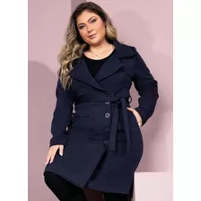 Casaco Sobretudo Feminino Plus Size Tamanhos Grandes