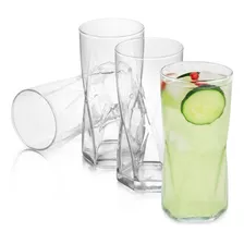 Set 6 Vasos Rombus 465 Ml Color Transparente