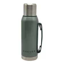 Termo Sakura Clasico Acero Inoxidable 1 L Tapon Cebador