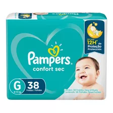 Fralda Infantil Confort Sec 12 Horas De Proteção Pampers G