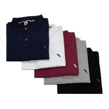 Kit Com 5 Camisas Gola Polo Masculinas De Ótima Qualidade