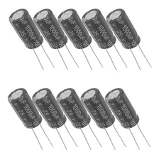 Capacitor Eletrolítico 1000uf 25v - 10 Peças