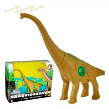 Dinossauro Braquiossauro Grande 47cm Em Vinil C/som Original