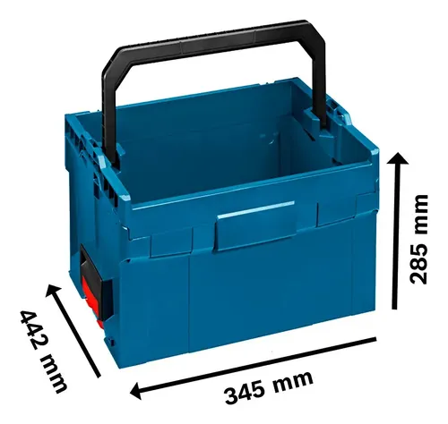 Caja Herramientas Apilable Bosch Lt-boxx 374- 345x442x285 Mm Azul