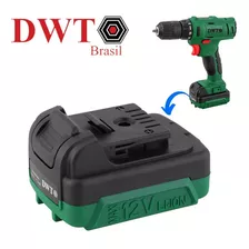 Bateria Dwt P/ Parafusadeira 12v, Para Pfd120 Cor Verde 12