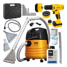 Kit Limpeza Extratora Carpet Cleaner Aspira Pó Wap + Produto