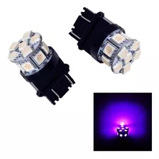 Pa 2 Bombillas Led 13smd 3157 Purpura 12 V Para Senal De Gir