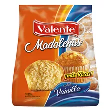 Madalenas Valente Sabor Vainilla - Paquete De 200g