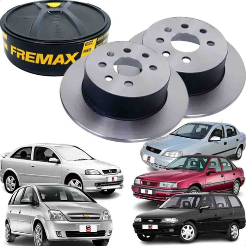 Par 2 Disco De Freio Traseiro Solido Astra Meriva Vectra...