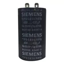 Capacitor Siemens De Arranque 400-430 Mfd X 250vca