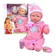 Muñeca Bebe Guagua Lovely Baby Gestos Facial Sonido Respira