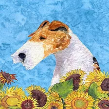 Carolines Treasures Ss4111gf Fox Terrier En Verano Flores Ba