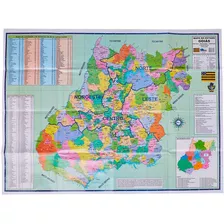 Mapa Do Estado Goiás Político Rodoviário Turístico Gigante