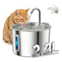 Bebedouro Fonte 2,2l Para Gatos E Cães Cinza