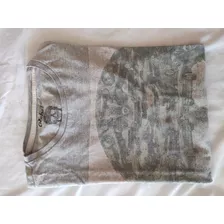 Remera Rebel Talle 12/13 Gris C/dibujo