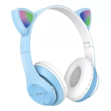 Fone De Ouvido Bluetooth Led Orelha Gatinho Sem Fio Infantil