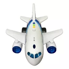 Avião Miniatura Bate Volta C/ Som E Luz 3 Pilhas Inclusas