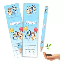 Lapiz Plantable Souvenir Personalizado Eco X 20 Bluey