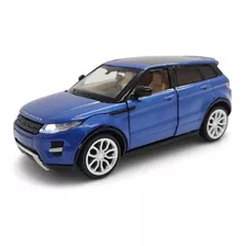 Miniatura Land Rover Evoque Azul Acende Luz E Som 1:32