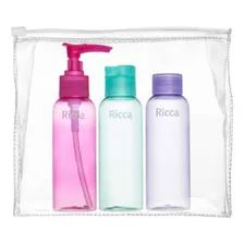 Conjunto Com 3 Frascos De Viagem Ricca