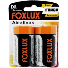 Pilha Media Com 2 Alcalina - Foxlux