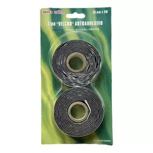 Tipo Velcro Autoadhesivo 25 Mm X 2 Metros Bona Erika 