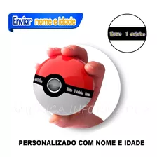 40 Unidades Esfera Cilindrica Estilo Pokebola Personalizada