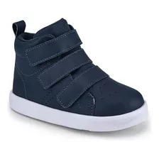 Tênis Bota Infantil Bibi Agility Mini Couro Velcro Menino