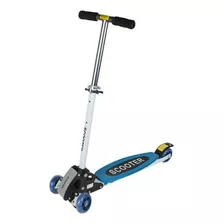 Monopatin Azul De 4 Ruedas - Tripatin Scooter Colores