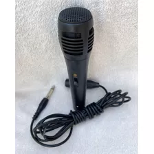 Microfone Karaokê P10 Fio 5m Para Caixa De Som Karaokê