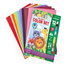Papel Criativo Colorido Color Set 12 Cores 110g A4 Cores Sor