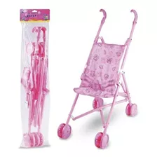 Carrinho boneca Bebe Reborn brinquedo Infantil Passeio+brind