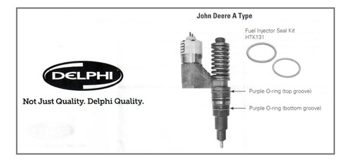 6 Kits Ligas Delphi De Inyector Diesel Para 10.5 Jonh Deere Foto 5