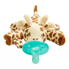 Chupo Peluche Para Bebes Avent Animalitos + Chupo Jirafa Color Marrón Período De Edad 0-3 Meses