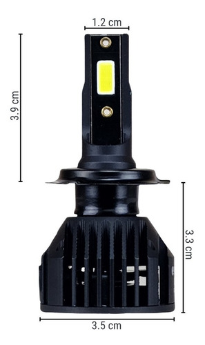 Kit Focos Led H7 Vw Vento 2016-2021 Bajas Mas Bases 11000lm Foto 2