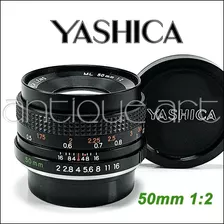 A64 Lente Yashica 50mm 1:2 Manual Camara Analoga 35mm