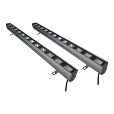 2 Ribalta Led Luz Negra Uv Efeito Neon 1 Metro 18 Leds