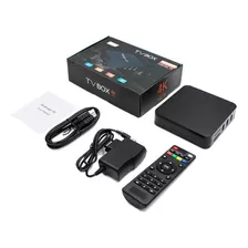 Smart Tv Box Android 4k Ultra Hd 2g+16g Miracast Color Negro Tipo De Control Remoto Estándar