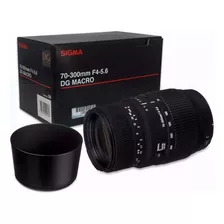 Lente Sigma 70-300mm F4 5.6 Dg Macro Câmeras Canon Af