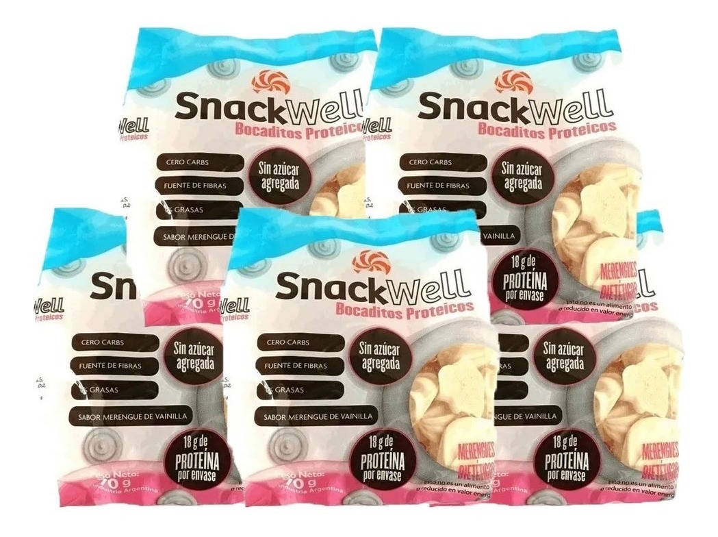Bocaditos Proteicos Snackwell X5unidades 0%azucar 0%grasas