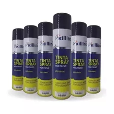 Tinta Spray Preto Brilho - Killing 6 Unidades