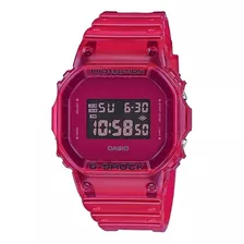 Relógio De Pulso Casio G-shock Dw5600 Com Corpo Rosa, Digital, Para Sem Gênero, Fundo Rosa, Com Correia De Resina Cor Rosa, Subdials De Cor Rosa, Ponteiro De Minutos/segundos Rosa, Bisel Cor Rosa, L