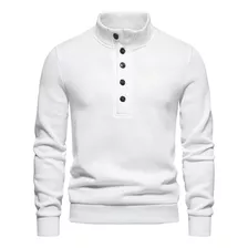 Sueter Blanco Hombre Sweater Prenda Moda Casual Invierno