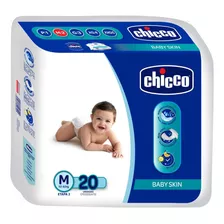 Pañales Para Bebés Chicco (baby Skin) Talla M (20 Unidades)