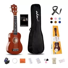 Adm Ukelele Soprano Ukulele Principiante Kit Con Funda, Niño